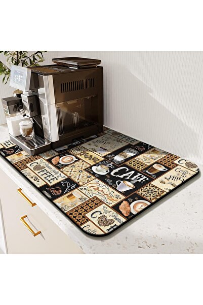 Arabest Coffee Mat,Absorbent,Anti-Slip,Dish Drying Mat,19 In x 12 In,for Coff...