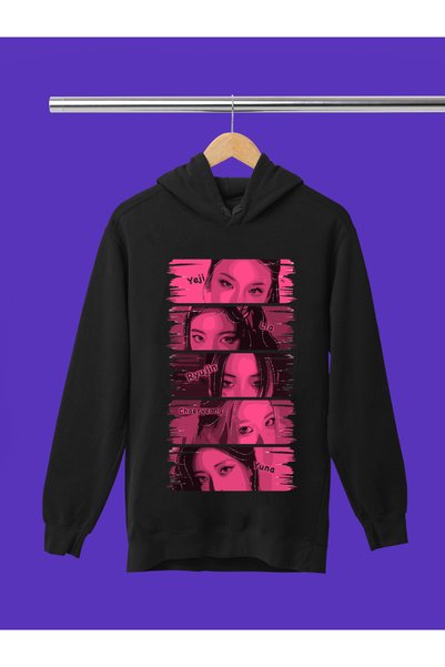 MAGORS Itzy K-Pop Printed 3-Yarn Quality Soft Texture Hooded Children's Sweat...