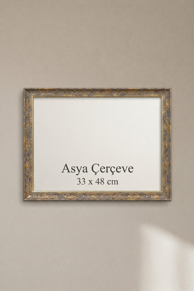 Asya Çerçeve 33 x 48 cm İstanbul Serisi İşlemeli Camlı Oda Mutfak Salon Korid...