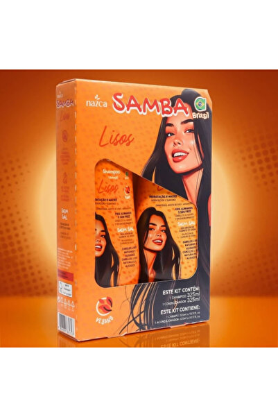 Samba مجموعة شامبو وبلسم للشعر المستقيم والناعم، لترطيب وتنعيم الشعر، نازكا 3...