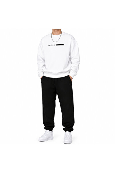 ZAVIXO Tracksuit Set Printed Crew Neck Sweatshirt and Jogger Bottom 2-Piece C...