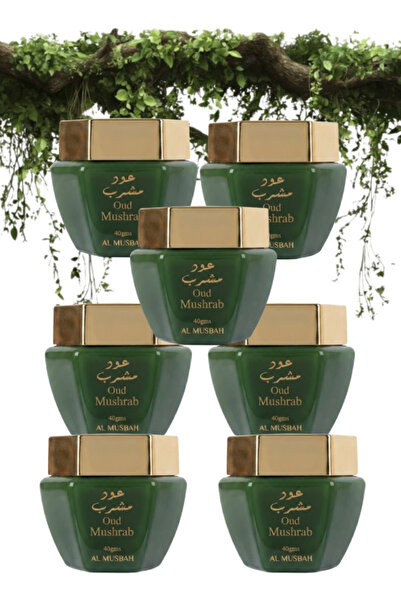 AL MUSBAH 7 قطع من بخور العود المشراب الخشبي 40 جرام