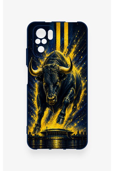 Vip Case Redmi Note 10-10S Compatible Kadiköy Bull Patterned Silicone Case