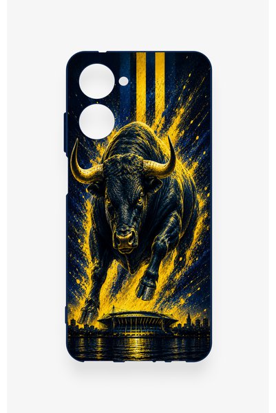 Vip Case Realme 10 Compatible Kadiköy Bull Patterned Silicone Case
