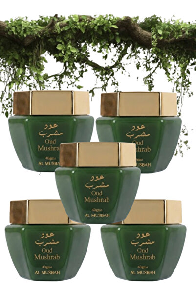 AL MUSBAH 5 قطع من بخور العود المشراب الخشبي 40 جرام