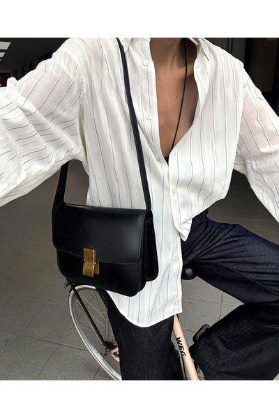 Kadın Beyaz düz renk gömlek yaka standart kol uzun kol regular fit düğme detayı Gömlek; Şık, günlük, business casual, minimalist, Sonbahar ve kış İçin
