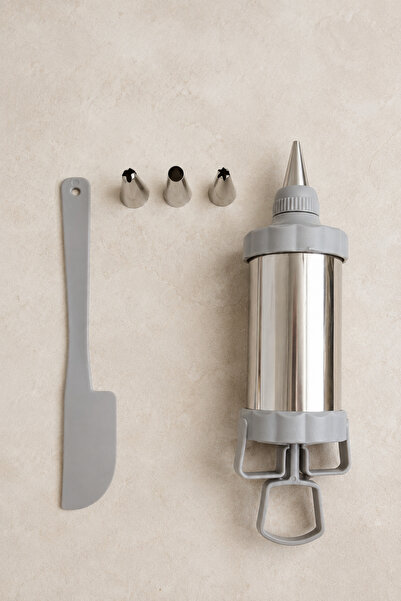 Kitchen Way 3 Head Cream Pump Set Cake Cupcake Decorating Cream Forming Apparatus Kw-3326