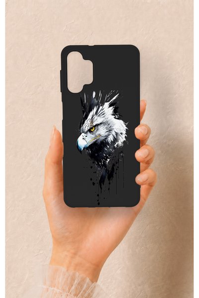 Vip Case Samsung A32 Compatible Bald Eagle Patterned Silicone Case
