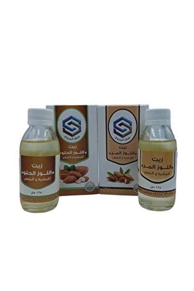Blue Diamond زيت اللوز الحلو وزيت اللوز المر للبشرة والشعر، قطعتان