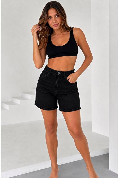 LA TUBA Women's Midi Length Denim Shorts