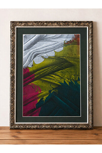 Ebru Tablo 42x55 Eşsiz Bir Sanat Eseri | El Yapımı Ebru Tablosu