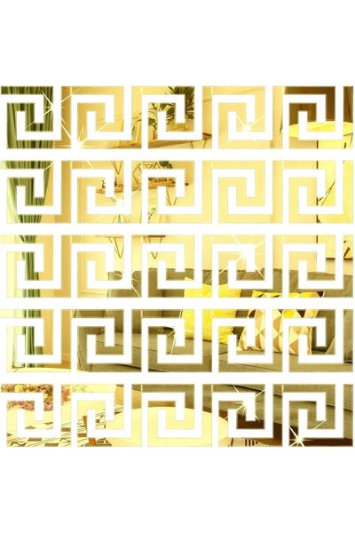 Arabest 60-Piece DIY Mirror Wall Stickers,Removable Adhesive Decals,Geometric...