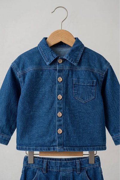 Valia Baby Denim 2 Piece Set Baby Boy