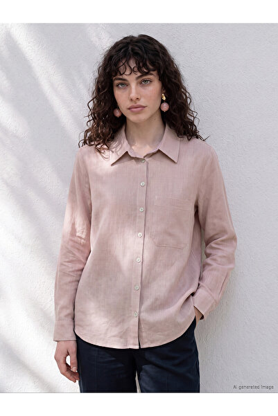 LC Waikiki Two Mt Shop Quality Linen Blend Women's Shirt