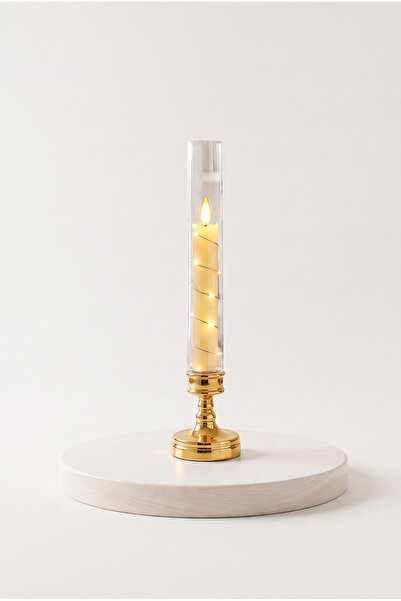 LUMINZO Dekoratif Led Tealight Mumluk Pilli Şamdan Mumluk Parti Işığı Masaüst...