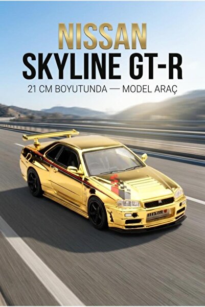 Tıfıl Toys Hobbiez Licensed Nissan Skyline Gt-R Model Diecast Car 1/24 Scale ...