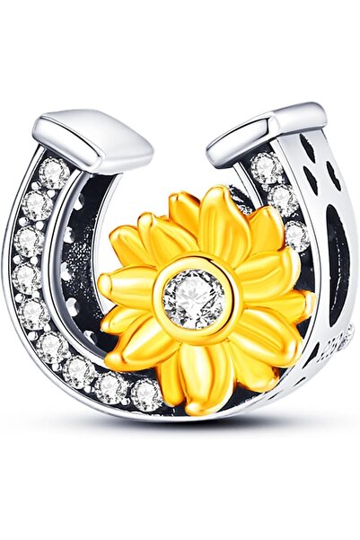 Arabest 925 Sterling Silver Charms Beads,Clover Sunflower Heart Pendant,Flowe...