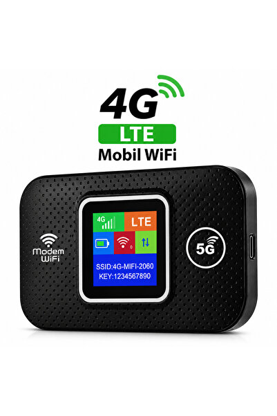 BRAVİON RT02 4G LTE SIM Kartlı Taşınabilir WiFi Modem Router 300 Mbps Çoklu B...