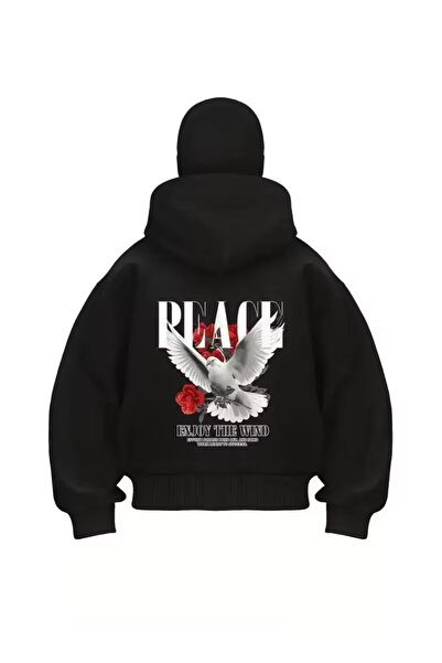 AZIZI TEKSTIL Kar Maskeli Ninja Unisex Sweatshirt Hırka 2iplik kalın polar