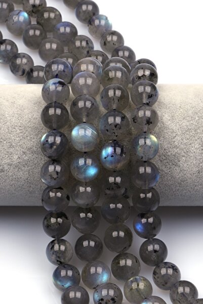 Alibaba Doğaltaş Labradorit (AA Kalite) Doğal Taş Dizi 12 mm Küre Kesim - DZ-1469