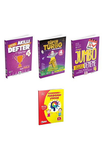 Model Eğitim Yayınları 4.SINIF SET AKILLI SÜPER DEFTER + SÜPER TURBO SB + JUM...