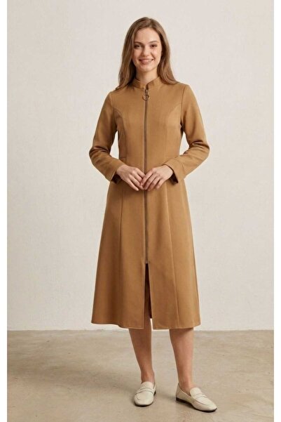 SSO Ferace Kap Half Overcoat with Full Zipper and High Collar ‭ (Top Part Sli...