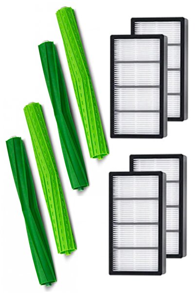 Rovexa Irobot Roomba S9 S9+ Compatible 2 Main Brushes 4 Hepa Filters