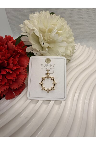 XUPING JEWELRY 14K RENGİ GÜNEŞ MODEL ÇELİK KOLYE UCU