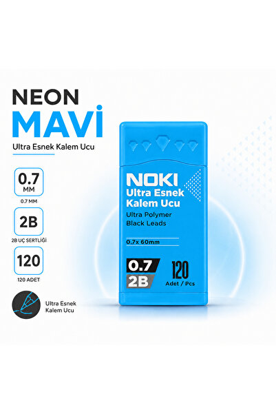 Noki 0.7 ملم 2B رأس قلم متعدد الاستخدامات 120 قطعة رأس قلم اختياري بألوان الن...