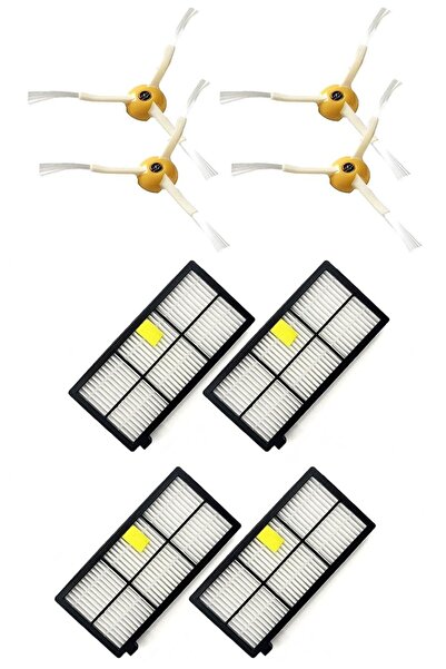 Rovexa Irobot Roomba 800 Series 4 Hepa Filters 4 Side Brushes