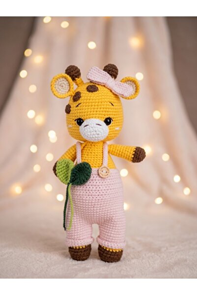 Zey's Amigurumi Amigurumi Zürafa Uyku Arkadaşı 25 CM