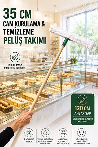 VENON TAKIM || SET AHŞAP SAPLI || 35 Cm Cam Peluş Takımı & 120 Cm Ahşap Saplı...