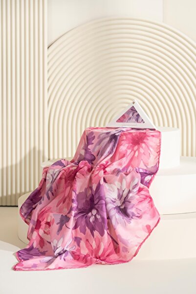 JAWEL Floral Patterned Soft Scarf Leia