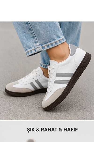 FLY STEP Unisex Style Stylish Comfortable Lightweight Daily Side Stripe Lace-...