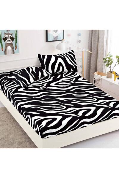 JOJO HOME Bed cover set with Stretchy for mattress 180x200 + 2 pillowcases 50...