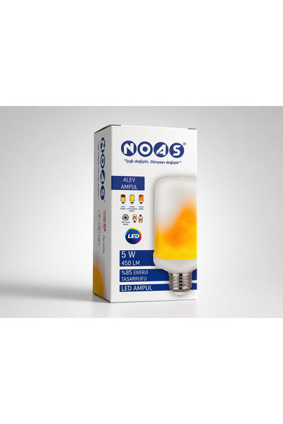 E27 5W Alev Efektli LED Ampul 450 Lümen