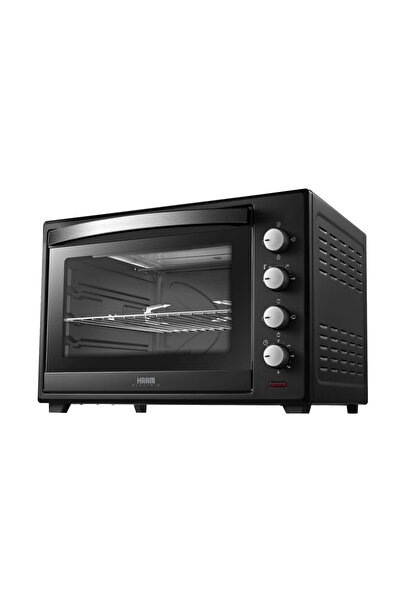 HAAM Electric Oven 60 Liters, 2000 Watts, with Fan, Non-stick Coating, Black - HMTO60L-19