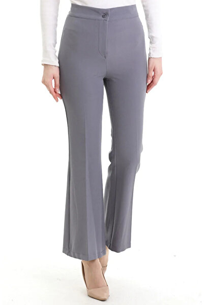 sefamerve Elastic Waist Spanish Style Trousers 4005-03 Gray