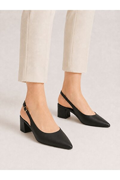 rimex sport wear Women's Slingback Buckle Short Heeled Shoes – Casual, Office...