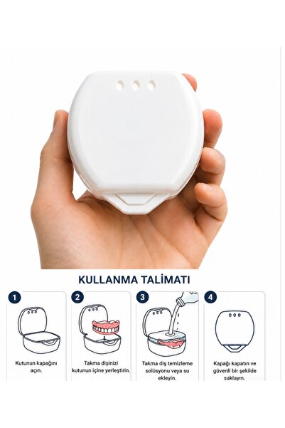 Protez Diş Saklama Kabı (1 Adet)