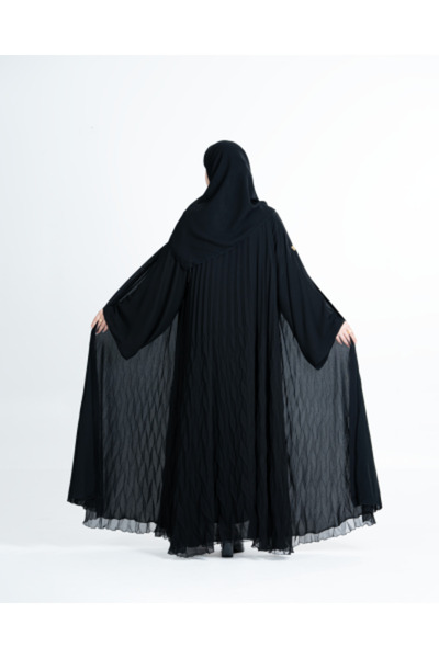aljmal alraqi abaya عباية سوسن بقماش شيفون كسرات ثري دي