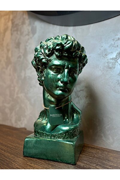 Michelangelo David Büst - Zümrüt Yeşili