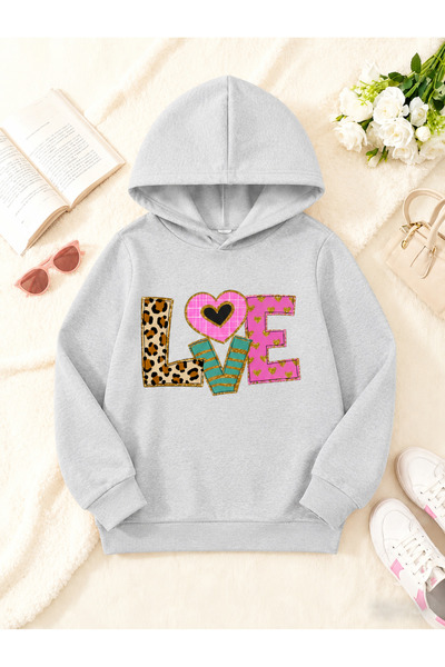 Cevval Children's Hooded Printed Sweatshirt