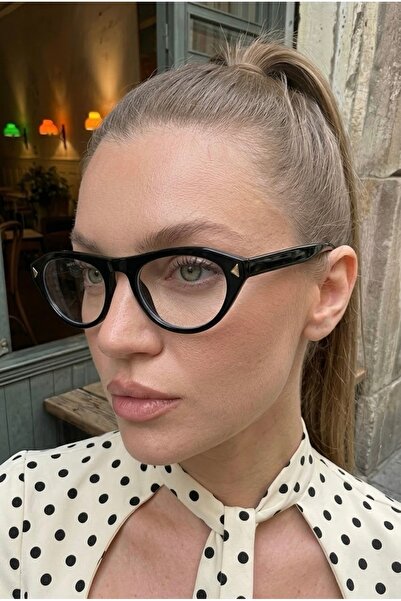 Eyesofia Rigel Vintage Black Frame Ultra Light Blue Block Blue Light Filter W...