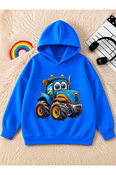 Cevval Children's Hooded Printed Sweatshirt