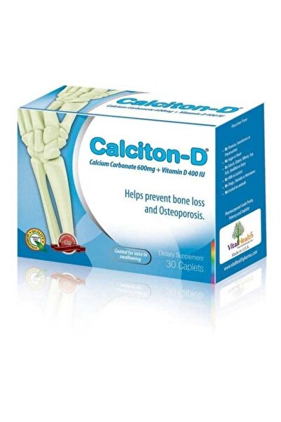 Vital Health Calciton-D Dietary Supplement with Calcium and Vitamin D, 30 Cap...