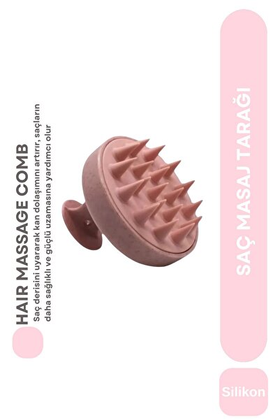 Mega Bazaar Pink Silicone Massage Comb
