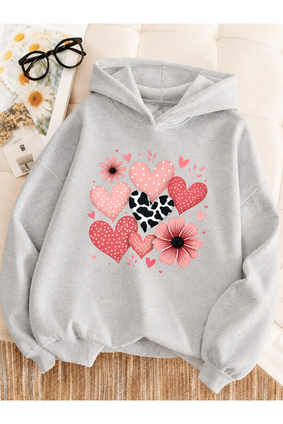 Cevval Children's Hooded Printed Sweatshirt