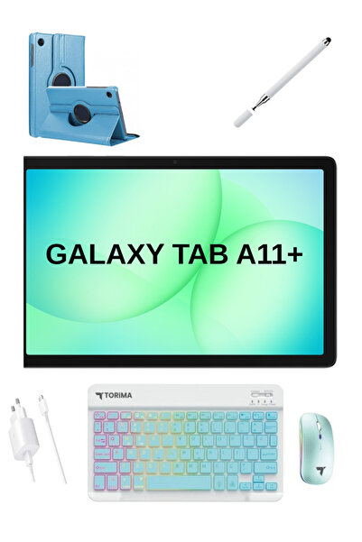 Samsung Galaxy Tab A11+ 8GB 256GB Tablet RGB(ışılkı klavye mouse) +kılıf +kal...