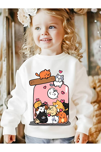 Cevval Children's Crew Neck Printed Sweatshirt